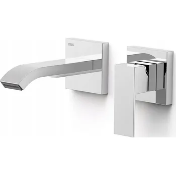 Vodovodní baterie Umyvadlová baterie pod omítku Tres Cuadro stříbrná