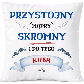 Polštář Polštář pro Erica jako Dárek s potiskem bílý PoliDraw