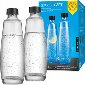 Výrobník sody 2X SKLENĚNÁ LÁHEV PRO SATURÁTOR SODASTREAM DUO