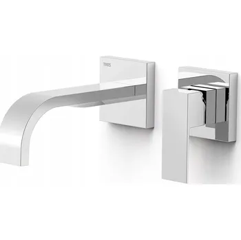 Vodovodní baterie Umyvadlová baterie pod omítku Tres Cuadro stříbrná