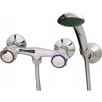 Vodovodní baterie Nástěnná sprchová baterie DIAMOND stříbrná