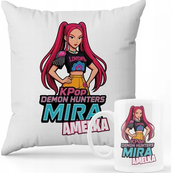 SADA POLŠTÁŘ + HRNEK Prezen Kpop Demon Hunters Huntrix LOVKYNĚ JMÉNO 16
