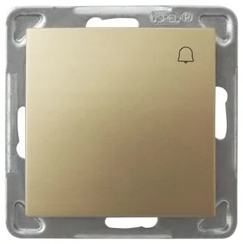 vypínač Jednopólový vypínač Klasik, Podomítkový Ospel zlatý ŁP-6Y/M/28