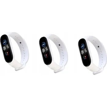 Řemínek na hodinky 3x Řemínek pro Xiaomi Mi Band 3 4, Náhradní řemínek Bílý Kena Top Barva