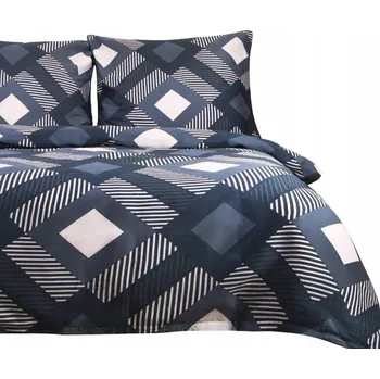Povlečení Saténové Povlečení SATYNLOVE 140x200 GEOMETRIE PROUŽKY (bavlna)