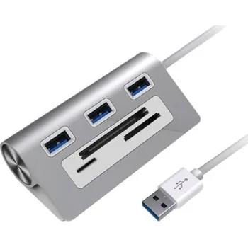 Čtečka paměťových karet Dokovací stanice / čtečka karet 5v1 z hliníkové slitiny (USB 3.0)