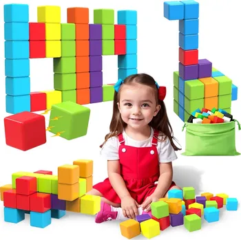 ostatní stavebnice MAGNETICKÉ STAVEBNICE MONTESSORI 54 EL PIXEL KOSTKY MAGICUBE PUZZLE MAGNET