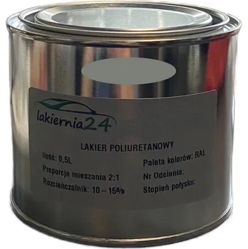 barva na kov Barva Průmyslová polyuretanová barva, polyuretanový lak matný 0,5l 2:1 RAL 7023