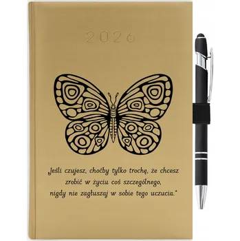 Kalendář Knižní kalendář 2026 A5 zlatý