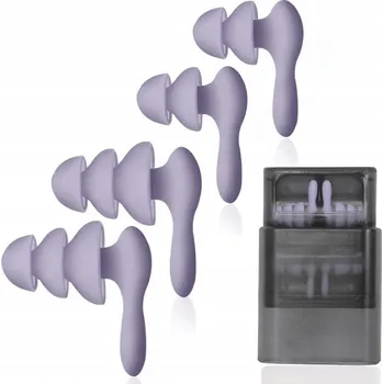 2 páry protihlukových špuntů do uší, izolace