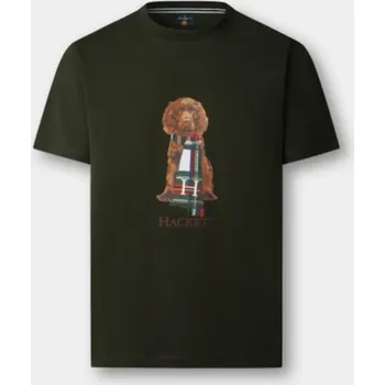 Pánské tričko TRIČKO HACKETT LONDON HERITAGE HARRY TEE HUNTER GREEN