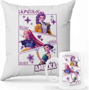 SADA POLŠTÁŘ + HRNEK Dárek Kpop Demon Hunters Huntrix LOVKYNĚ JMÉNO 7