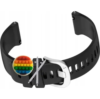 Příslušenství k chytrým hodinkám Pásek Řemínek pro Huawei Watch GT 5 41 mm, silikonová spona stříbrná černá