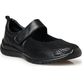 Dámské sandále Sandály na suchý zip Pédiconfort®, z kůže a textilu černá 38