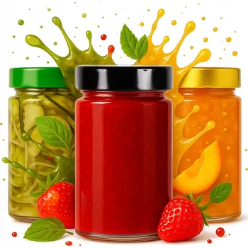 Sklenice 50X Słoik ARIA 245ML + WYSOKIE WIECZKO FI58 DŽEM