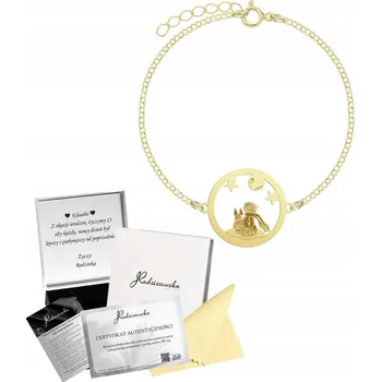 Náramek Pozlacený náramek Malý princ a Liška Řetízek Šperk GRAVÍROVÁNÍ DÁREK
