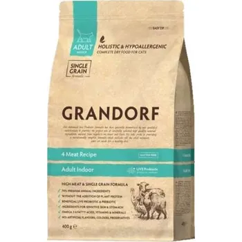 Krmivo pro kočku Grandorf suché krmivo mix chutí 0,4 kg