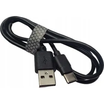 Datový kabel Kabel myPhone USB - USB typ C 0,8 m, černý