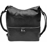 Moderní černý kabelko-batoh z eko kůže Kaline