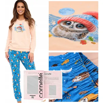 Dámské noční prádlo Cornette dámské pyžamo bavlna oranžové velikost XXL