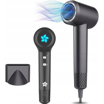 Fén Výkonný fén na vlasy s ionizací Profesionální studený vzduch 1500W černý