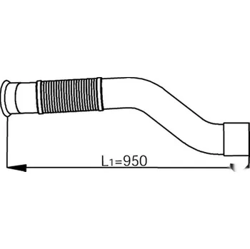 Výfuková trubka Výfuková trubka DINEX DIN53125