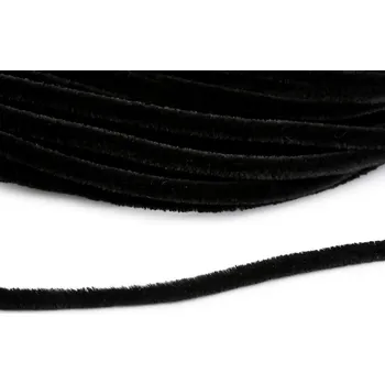 Hobby drát Chlupatý drátek na tvoření Ø6 mm metráž Varianta: 4 černá, Balení: 6 m