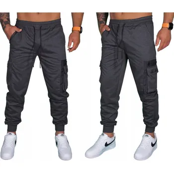 Luktrade92 pánské tepláky JX6083 šedé, velikost XXL