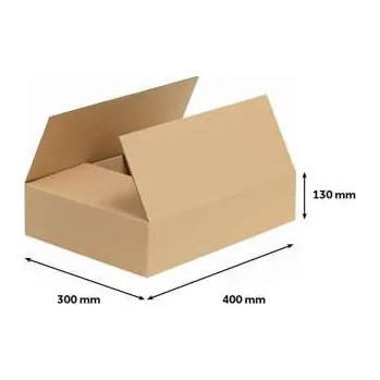 Archivační box Klopová krabice - 3vrstvá, 406 x 306 x 140 mm, 1 ks