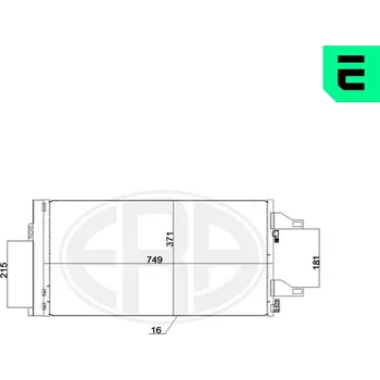 Výparník klimatizace Kondenzátor, klimatizace ERA 667247