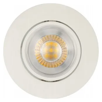 Bodové svítidlo Stropní vestavné svítidlo Kanlux 4,8 W s integrovaným LED zdrojem, průměr 8 cm, bílé