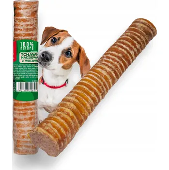 Pamlsek pro psa MACED - Hovězí trachea plněná - 150g