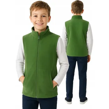 Malfini vesta polyester zelený, velikost XS