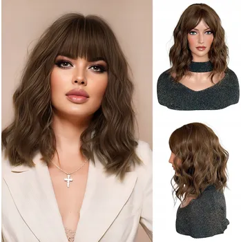 Paruka Paruka dlouhé syntetické hnědé vlasy Althair dámská