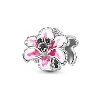 Přívěsek Přívěsek květ lilie amarant stříbro 925