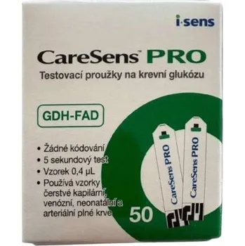 Testovací proužek do glukometru CareSens PRO testovací proužky na krevní glukózu 50ks