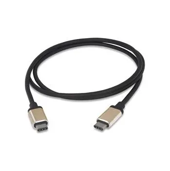 Datový kabel PremiumCord Kabel USB 3.1 konektor C/male - USB 3.1 konektor C/male, 1m hliníkové konektory