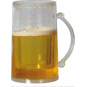 Sklenice PIVNÍ KUFR ŽERT VTIP PIVO UMĚLÉ