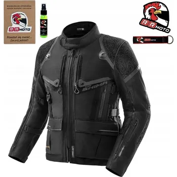 Moto bunda Turistická motocyklová bunda SHIMA TRACKER BLACK CORDURA 2XL