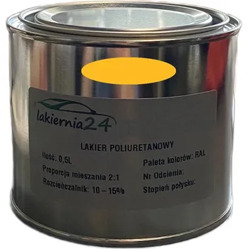 Lak na dřevo Barva Průmyslová polyuretanová barva, polyuretanový lak matný 0,5l 2:1 RAL 1021