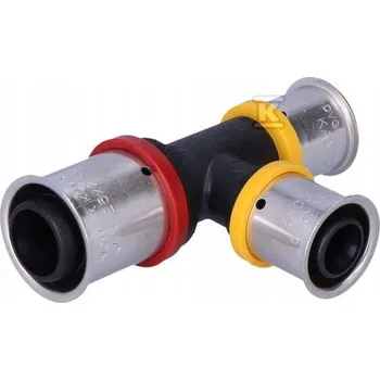 rozdělovač topení T-ROZDĚLOVAČ PPSU S LISOVACÍM KROUŽKEM 25X20X20 KAN