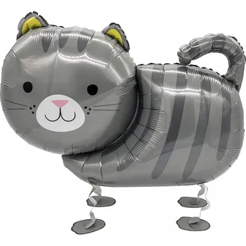 Balónek Fóliový balónek Chodící zvířátko KOČKA 75x52cm