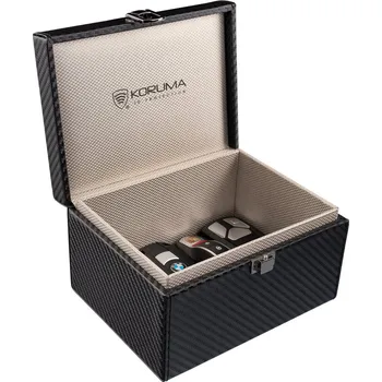 KORUMA Keyless Box - Faradayova schránka na bezklíčové klíče od auta (černá, karbon) - KUK-141BCBL
