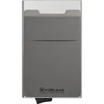 Kovová peněženka se zasouvacími prvky pro karty a ochranou proti přiblížení (stříbrná) - KUK-65SLVR