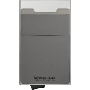 Peněženka Kovová peněženka se zasouvacími prvky pro karty a ochranou proti přiblížení (stříbrná) - KUK-65SLVR