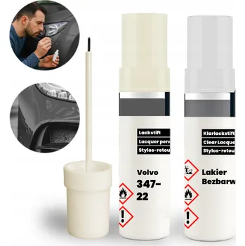 Lak na dřevo VOLVO 347-22 Opravná sada 2v1: Na opravu škrábanců a oděrek – ZÁKLAD + LAK