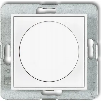 vypínač Zapuštěný otočný stmívač Karlik bílý MRO-1