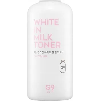 G9Skin White In Milk Toner Rozjasňující tonikum na pigmentové skvrny + vitamín B3 300 ml