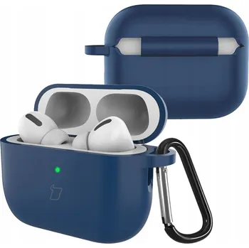 Pouzdro na mobilní telefon Silikonové Pouzdro Bizon s karabinou pro AirPods Pro 3, pouzdro, kryt