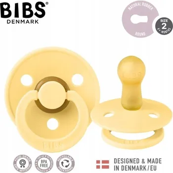 Kulatý gumový Dudlík Bibs 6 měsíců +